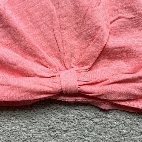 Pink sleeveless Anthropologie tank top with knot detail - Picture 3 of 5